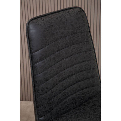 New Foundry Black Leather Chair