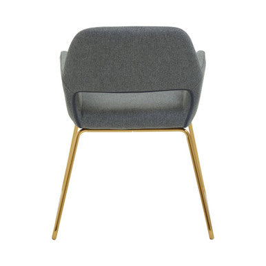 Stockholm Grey & Gold Dining Chair