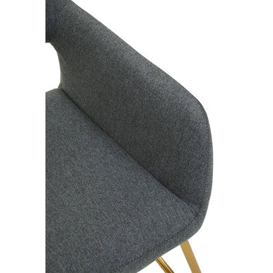 Stockholm Grey & Gold Dining Chair