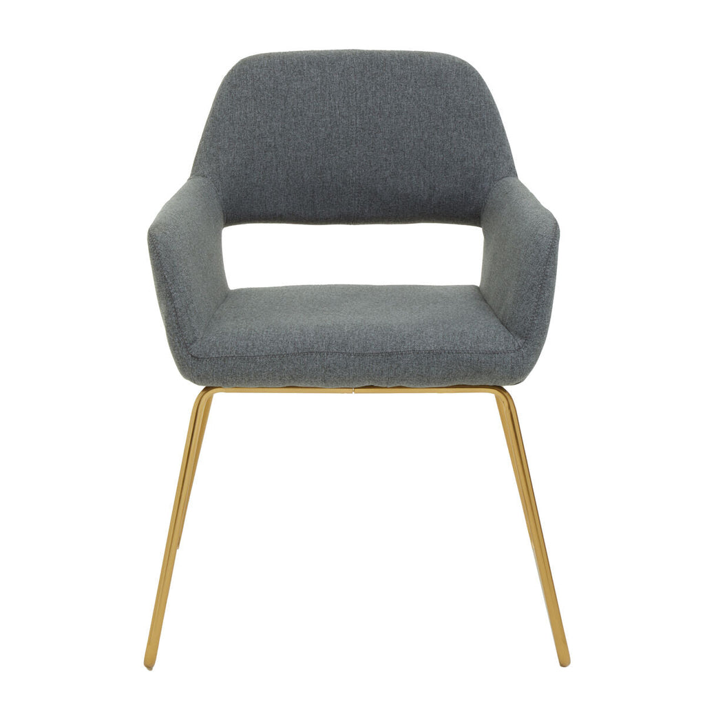 Stockholm Grey & Gold Dining Chair