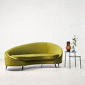 3 Seat Olive Velvet Sofa, Hasina