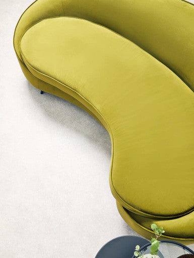 3 Seat Olive Velvet Sofa, Hasina