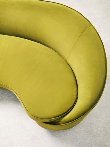 3 Seat Olive Velvet Sofa, Hasina