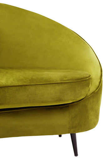 3 Seat Olive Velvet Sofa, Hasina