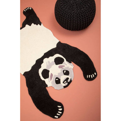 Kids Knit Black Pouffe