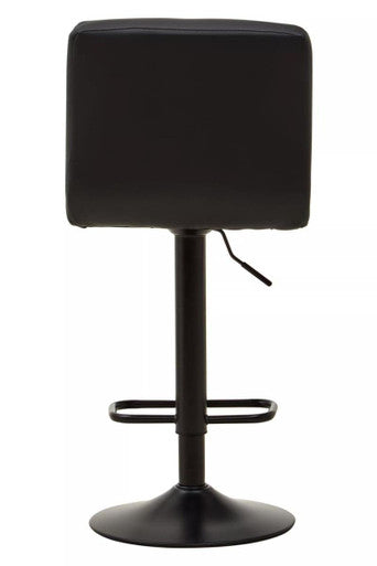Baina Black Leather Bar Chair