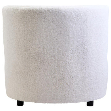 Montreal Ivory Boucle Armless Lounge Chair