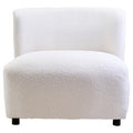 Montreal Ivory Boucle Armless Lounge Chair