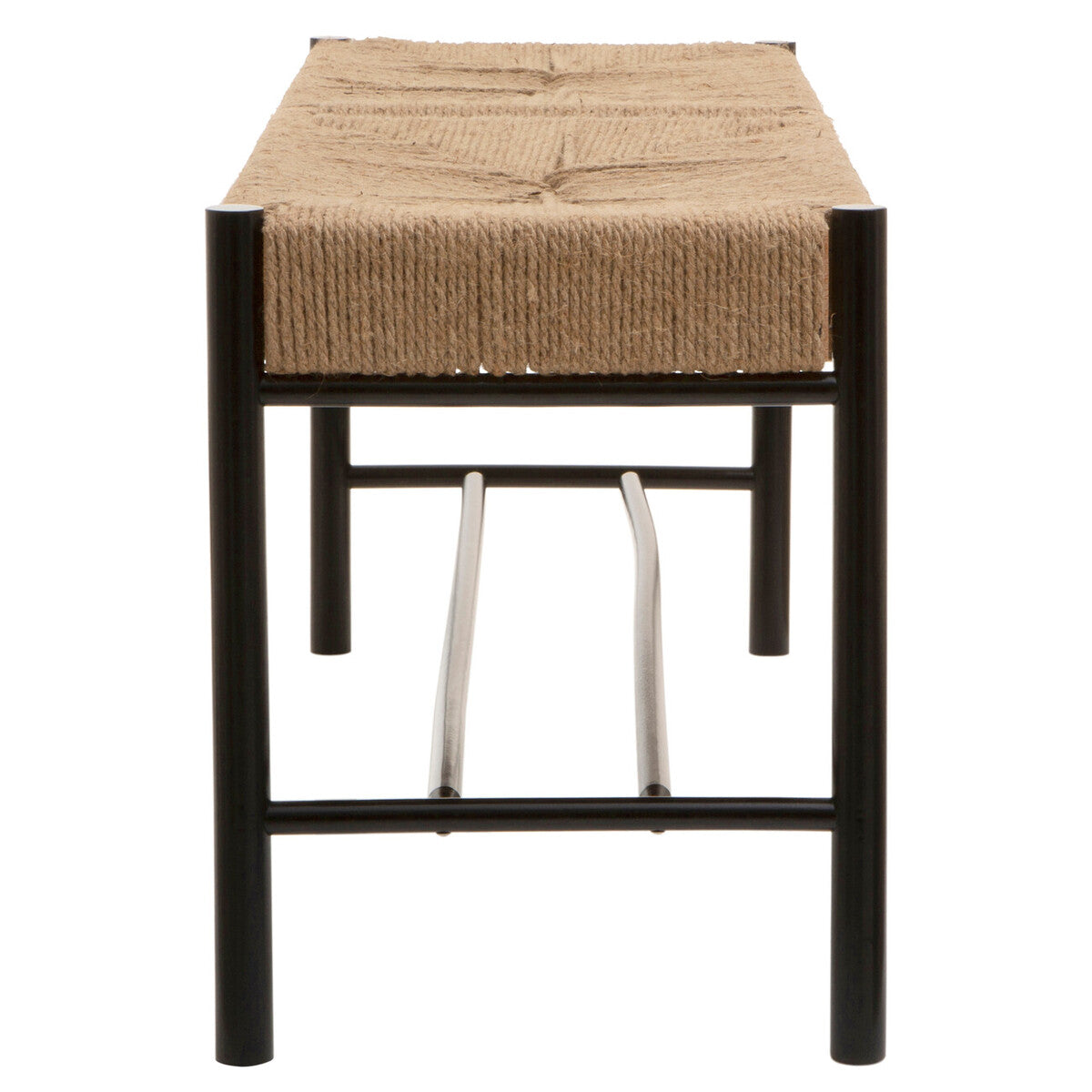 Bandar Natural Rope & Black Wood Large Bench