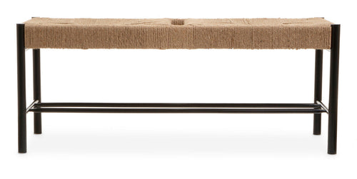 Bandar Natural Rope & Black Wood Large Bench