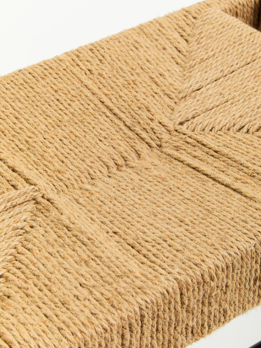 Bandar Natural Rope & Black Wood Large Bench