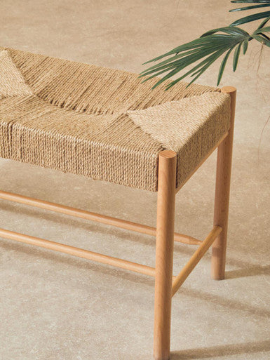 Bandar Natural Rope & Beechwood Bench