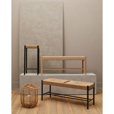 Bandar Natural Rope & Beechwood Stool