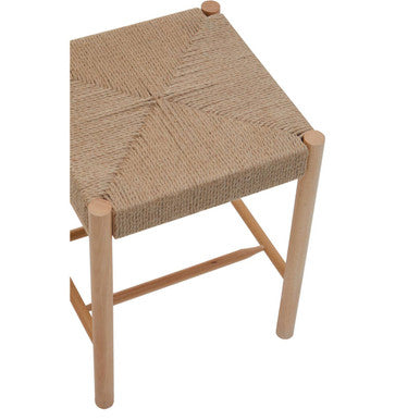 Bandar Natural Rope & Beechwood Stool