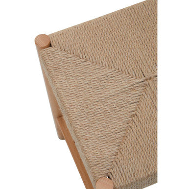 Bandar Natural Rope & Beechwood Stool