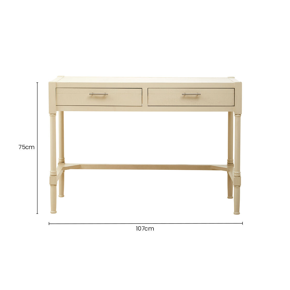 Heritage Ivory Desk With 2 Drawers