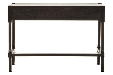 Heritage Two Drawer Black Desk