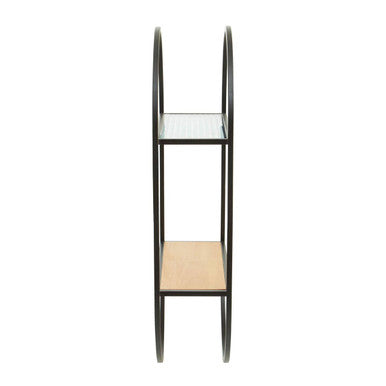 Mataram 2 Tier Wall Shelf Black