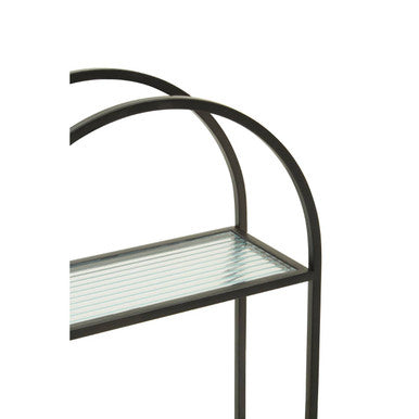 Mataram 2 Tier Wall Shelf Black