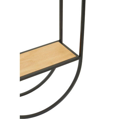 Mataram 2 Tier Wall Shelf Black