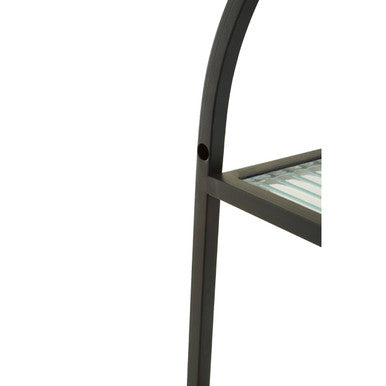 Mataram 2 Tier Wall Shelf Black
