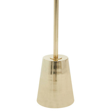 Black Marble Top Side Table With Luxe Gold Metal Base, Avola