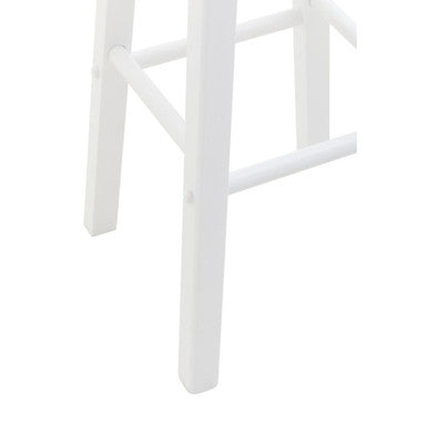 Chester White & Natural Wooden Kitchen Or Bar Stool