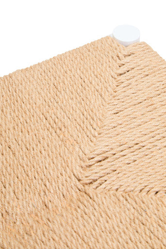 Bandar Small Natural Rope & White Wood Bench