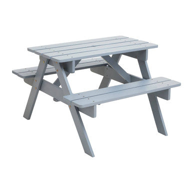 Brighton Grey Wood Kids Picnic Bench