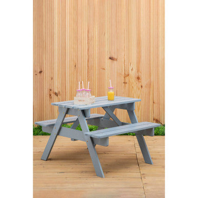 Brighton Grey Wood Kids Picnic Bench