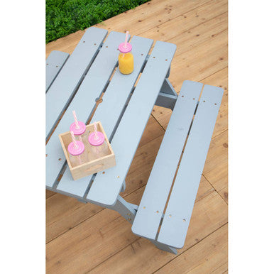 Brighton Grey Wood Kids Picnic Bench