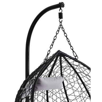 Goa Black Rattan Double Hanging Chair