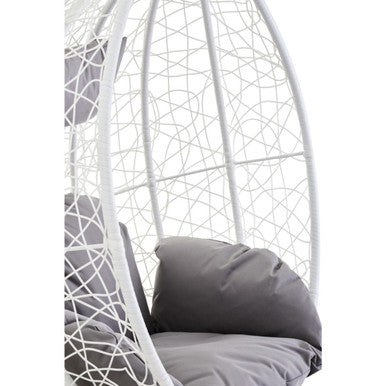 Goa White Rattan Hanging Chair