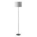 Forma Chrome Floor Lamp With Cream Shade