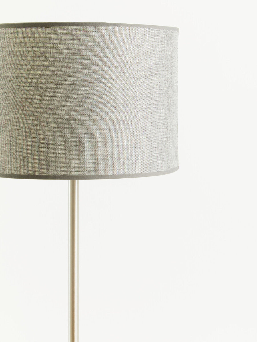 Forma Chrome Floor Lamp With Cream Shade
