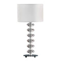 Bobi Bobble White Fabric Shade Table Lamp