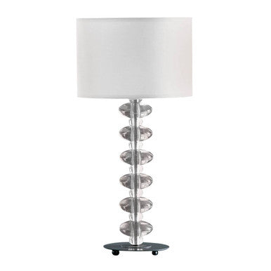 Bobi Bobble White Fabric Shade Table Lamp