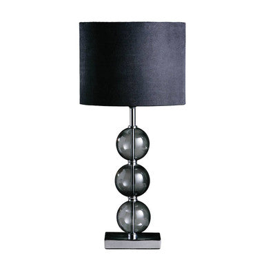 Mistro Black Suede Shade Table Lamp