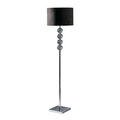 Mistro Black Suede Shade Floor Lamp