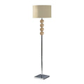 Mistro Cream Suede Shade Floor Lamp