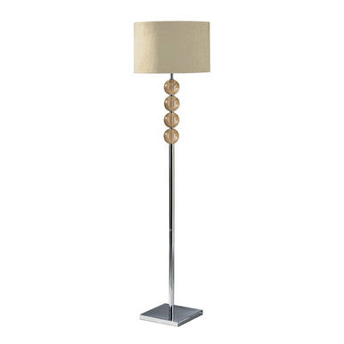 Mistro Cream Suede Shade Floor Lamp