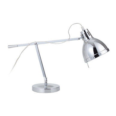 Adura Adjustable Desk Table Lamp In Pink & Chrome