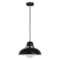 Jasper Black & Chrome Pendant Light
