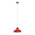 Jasper Red Pendant Light With Chrome Detail