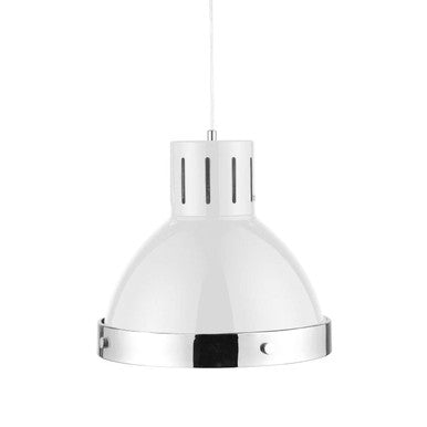 Jasper White & Chrome Pendant Light