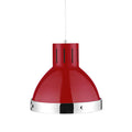 Jasper Red & Chrome Pendant Light