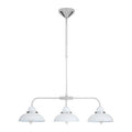 Jasper White & Chrome 3 Light Pendant Light
