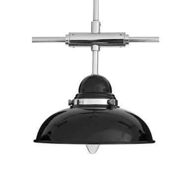 Jasper Black & Chrome 3 Light Pendant Light