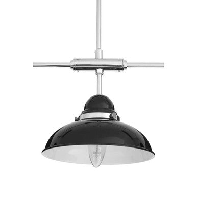 Jasper Black & Chrome 3 Light Pendant Light