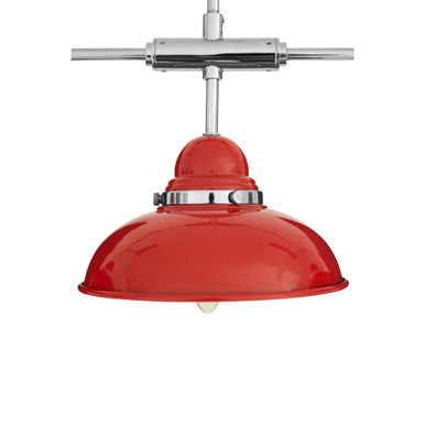 Jasper Red & Chrome 3 Light Pendant Light